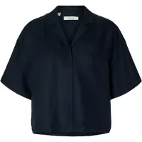 Selected Camicia In Misto Lino Donne Blu 44