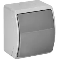 ORNO Interruttore AQUATIC, grado di protezione IP44, da incasso, colore grigio, 10A