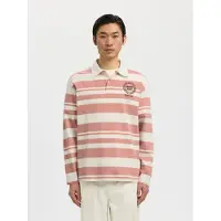 Selected Polo A Maniche Lunghe Uomini Bianco L