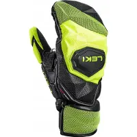 LEKI - Guanti da sci - WCR Venom SL 3D Mitt Black/Ice Lemon in Silicone - Taglia 10 - Nero