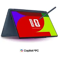 Lenovo Yoga 9i 2-in-1 Gen 11 Aura Edition 14 Intel Processore Intel Core Ultra 7 355 LPE-core fino a 3,5 GHz P-core fino a 4,7 GHz, Windows 11 Home 64, 2 TB SSD M.2 2242 PCIe Gen4 QLC - 83SECTO1WWIT3