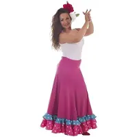 Creaciones Llopis Costume Da Ballo Flamenco Fucsia