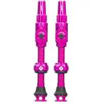 Muc Off Tubeless Valves Big Bore Lite Valvola per bicicletta (45 mm, rosa)