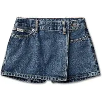 Calvin Klein Girls Denim Wrap Skort Beckford Wash Taglia: 14 | Gonne Outlet | Unisex | Blu