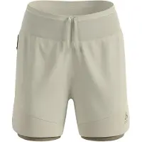 Odlo Women's X-Alp Trail 5 Inch 2-in-1 Short Pantaloncini da running Donna (L, grigio)