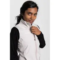 Dirtlej Women's Vest Gilet da ciclismo Donna (M, bianco/grigio)