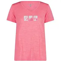 CMP Women's Light Melange T-Shirt Maglia funzionale Donna (48, fuchsia)