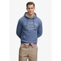 Superdry per uomo. M2014448A Felpa blu Lo-Fi Dockside (XXL), Casual, Cotone