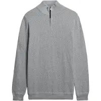 Superdry per uomo. M6110682A Maglia grigia con trama (XL), Casual, Grigio, Cotone