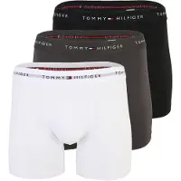 Tommy Hilfiger 3-pack Boxer Brief Blk/wht/drk Ash Taglia: L | Biancheria intima Outlet | Uomo
