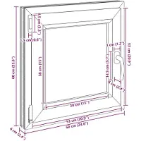 vidaXL Finestra basculante e girevole per cantina RISOR, 60 x 60 cm