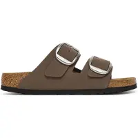 Birkenstock per donna. 1032081 Sandali Arizona Big Buckle (Vestibilità Stretta) marrone (37), Basso, Fibbia, Casual, Taupe