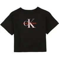 Calvin Klein Girls Seasonal Monologo Black Taglia: 10 | T-shirt Outlet | Unisex | Nero