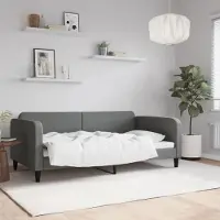 Prolenta Maison Exclusive - Letto a giorno, colore grigio scuro, 100x190 cm, tessuto