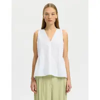 Selected Blusa A V Donne Bianco 44