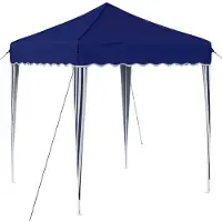 Syfax Tenda per feste a pop-up 195 x 195 x 245 cm Blu Tessuto Oxford