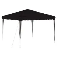 Syfax Tenda per feste a pop-up 288 x 288 x 245 cm Nero Tessuto Oxford
