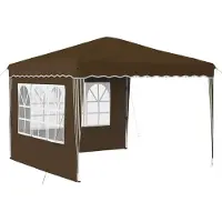 Syfax Tenda per feste a pop-up 288 x 288 x 245 cm Tortora