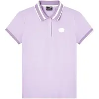 EA7 per donna. 7W000911_AF21055 Polo Sporting Club lilla (S), Casual, Cotone, Manica corta