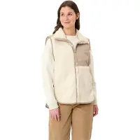 Vaude Women's Najun Fleece Vest Gilet in pile Donna (36, beige/bianco)