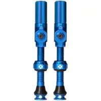 Muc Off Tubeless Valves Big Bore Hybrid Valvola per bicicletta (45 mm, blu)