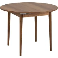 Hannah Home Tavolo da pranzo allungabile in legno "Viona" 100 x 100 x 75 cm - Barok Walnut