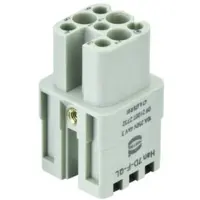 Harting Presa femmina Han 7D, sistema di connessione rapida, 7 poli + PE, 250V, 10A - 1 pezzo