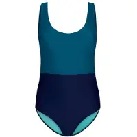 INASKA Women's Swimsuit Pure Costume intero Donna (S, blu)