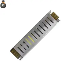 Alcapower Alimentatore Switching Slim 12V 120W 10A, trasformatore compatto stabilizzato per installazioni professionali, design sottile 188x47x35mm
