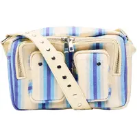 Núnoo Ellie Canvas Blue Stripes Taglia: OS | Borse a mano Outlet | Donna | Blu