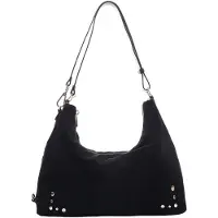 Núnoo Rio Suede Black W. Gold Taglia: OS | Borse a mano Outlet | Donna | Nero