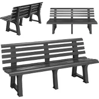 Casaria Panchina da Giardino Orchidea Carico Max 240kg 145x49x74cm 3 Posti