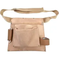 Briconess borsa carpentiere con due tasche, portamartello e cintura in nylon