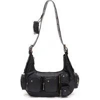 Núnoo Sally Small Pocket Sheep Black W. Gold Taglia: OS | Borse Outlet | Donna | Nero