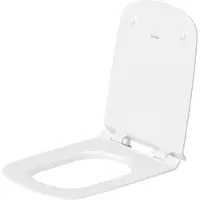 Duravit Siège de WC DuraStyle avec charnières SoftClose en acier inoxydable, version allongée, amovible, 0060590000, 0060590000