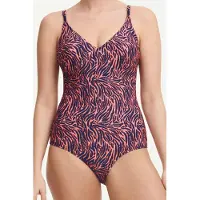 Femilet Sw 1p Wf Tshirt Plunge Zebra Taglia: 40 | Costumi Interi Outlet | Donna