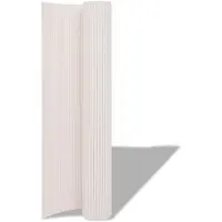 vidaXL Recinzione da giardino bianca 150 x 500 cm in PVC