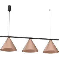 Eko-Light Lampada a sospensione CAPITAL nero rame 3xGX53 – Milagro