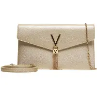 Valentino per donna. VBS9XJ17 Borsa a tracolla con dettaglio metallico dorato (OSFA), Oro, Casual, Poliuretano