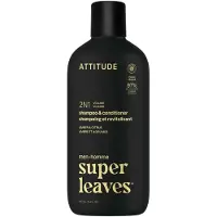 ATTITUDE Shampoo E Balsamo Volumizzante 2 In 1 Per Uomo Super Leaves Amber & Citrus 415 ml — Shampoo e Balsamo 2 in 1