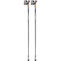 LEKI Smart Flash Bastoni da nordic walking (130 cm, grigio/bianco)