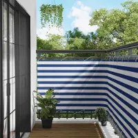 Syfax Schermo da balcone 110 x 600 cm Tessuto Oxford Rettangolare