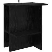 Syfax Tavolino da salotto Rovere Nero 40 x 30 x 49 cm