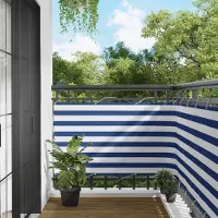 Syfax Schermo da balcone 100 x 800 cm Tessuto Oxford Rettangolare