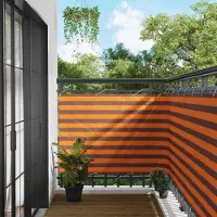 Syfax Schermo da balcone 110 x 600 cm Tessuto Oxford Rettangolare