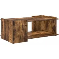 Syfax Tavolino da salotto Rovere Fumo 90 x 50 x 33 cm