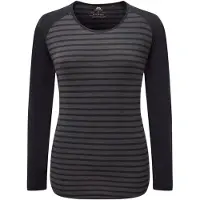 Mountain Equipment Women's Redline L/S Tee Maglia a manica lunga Donna (40, grigio/nero)
