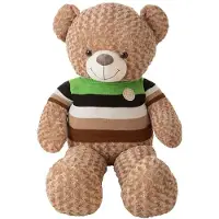 Creaciones Llopis Orsetto Di Peluche In Jersey A Righe 140 Cm