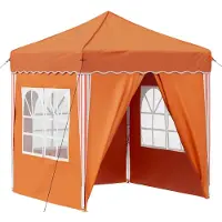vidaXL Tenda da festa pop-up 195 x 195 x 245 cm, tessuto Oxford arancione