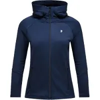 Peak Performance Women's Rider Essentials Zip Hood Giacca in pile Donna (S, blu)